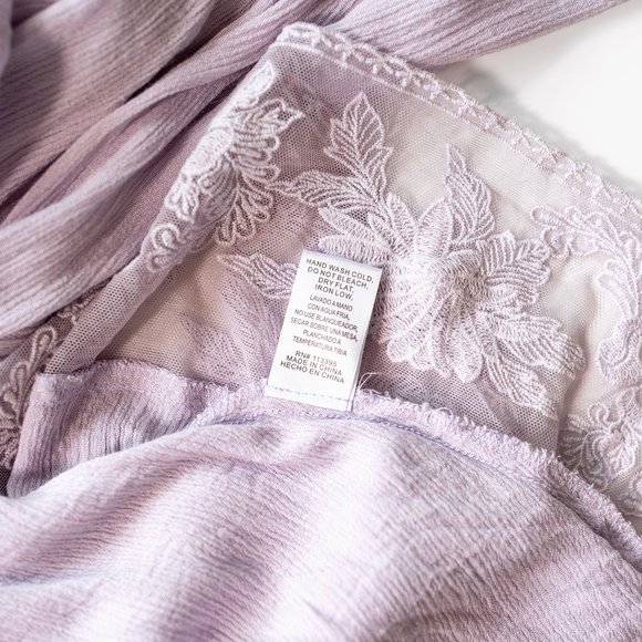 Floral Embroidered Maxi Kimono with Lace Detail - Picture 5 of 5